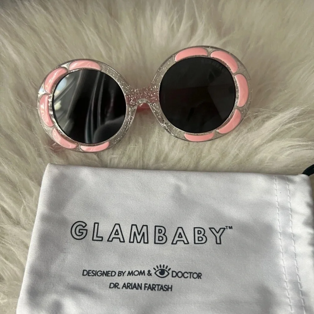 Pink and Silver Kids Sunglasses